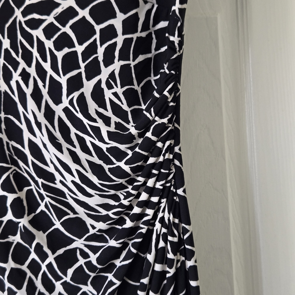 Lauren Ralph Lauren Black and White Patterned Maxi Skirt - Picture 4 of 14